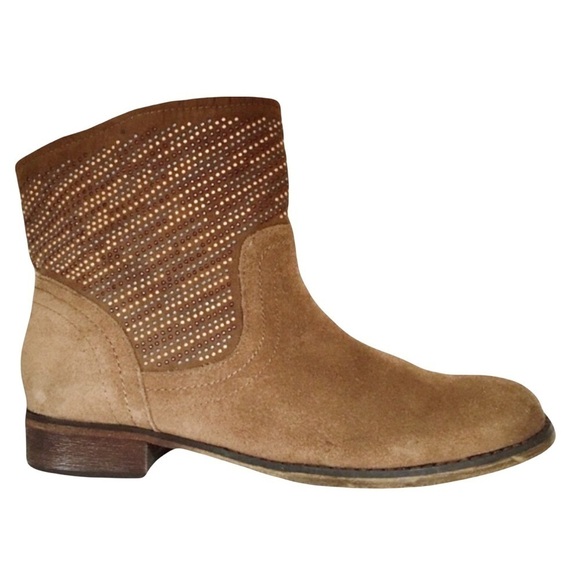 Carlos by Carlos Santana Alton Studded Taupe Suede Boots Size 8 - Picture 2 of 10